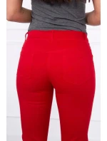 Dámské kalhoty 2628-1 červená - Kesi