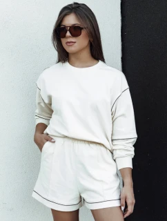 Dámský teplákový komplet PULGAR ecru FashionStreet AY1054