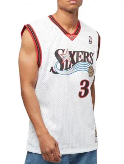 Mitchell & Ness NBA Swingman Home Jersey 76ERS 00 Allen Iverson M SMJYGS18200-P76WHIT00AIV pánské