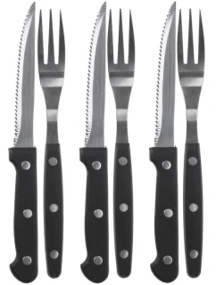 PŘÍBOR NŮŽ A STEAKOVÁ VIDLIČKA 8 KUSŮ