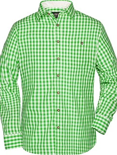 Daiber JN 638 Popelínová kostkovaná košile tradiční styl 02.0638 green/white