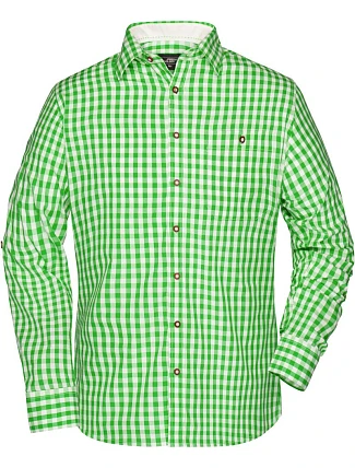 Daiber JN 638 Popelínová kostkovaná košile tradiční styl 02.0638 green/white Daiber JN 638 Popelínová kostkovaná košile tradiční styl 02.0638 green/white