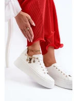 Dámské tenisky s ozdobou Bílé Celedria Dámské tenisky s ozdobou Bílé Celedria