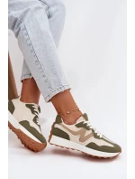 Dámské sportovní boty na platformě Zelená Janelora