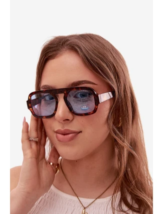 Dámské sluneční brýle s UV filtrem hnědo-modré