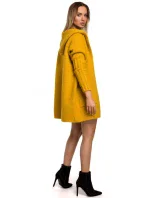 M556 Pletený svetr s kapucí - vřesová barva M556 Pletený svetr s kapucí - vřesová barva