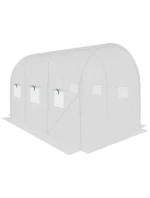 Krycí plachta pro zahradní tunel 200x300x200 cm BÍLÁ