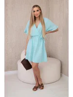 Mušelínové šaty s pasem mincovna