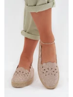 Dámské espadrilky na platformě béžové Naloenma Dámské espadrilky na platformě béžové Naloenma