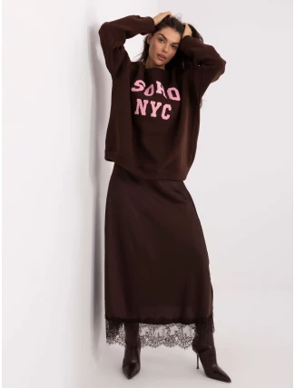 Mikina MJ BL H2501.75 tmavě hnědá