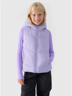 Dívčí prošívaná kapuce bez rukávů 4F Junior 4FJWAW24TVJAF129-51S