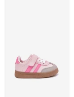 Sportovní Boty Sneakers Dětské Na Suchý Zip Růžové Adelina