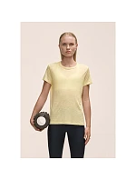 Dámské tričko Casall Soft Texture Tee, žluté Dámské tričko Casall Soft Texture Tee, žluté