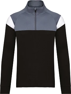 Kariban ProAct PA 387 Tréninková mikina s 1/4 zipem 20.P387 black/sporty grey