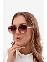 Bezrámečkové sluneční brýle UV filtr 400 Světle hnědé