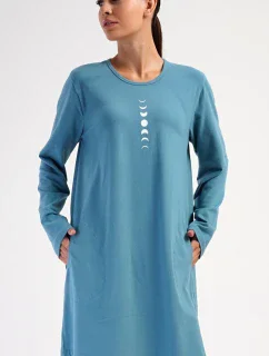 Dámské domácí šaty s dlouhým rukávem Alžběta