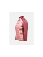 Dámská péřová bunda PEAK PERFORMANCE W Helium Hybrid Down Jacket, růžová barva Dámská péřová bunda PEAK PERFORMANCE W Helium Hybrid Down Jacket, růžová barva