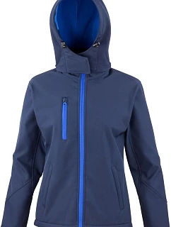 Result R 230F Dámská 3-vrstvá softshellová bunda s kapucí 30.230F navy/royal