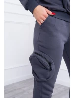 Izolovaná sada s ozdobnou kapsou grafitová