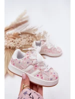 Lesklé Dětské Sportovní Boty Srdíčka Růžové Tessina