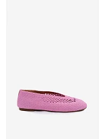 Otevřené Ploché Baleríny Růžové Hibisca Otevřené Ploché Baleríny Růžové Hibisca