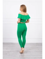 Sada s volánkem zelená