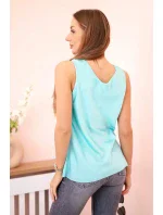 Dámská saténová halenka s vodním výstřihem – elegantní střih mincovna