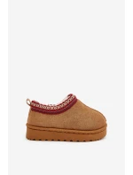 Sněhové Boty Dětské Na Platformě Zateplené Kožíškem Camel Vilabria