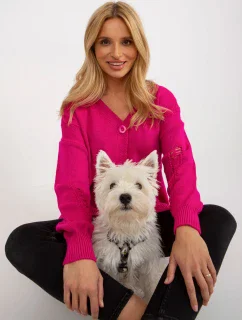 Dámský kardigan LC SW 8042.08X fuchsiová - FPrice