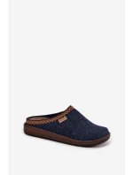 Dámské pantofle s výšivkou Inblu – tmavě modré Dámské pantofle s výšivkou Inblu – tmavě modré