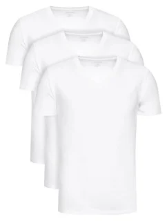 Pánské tričko 000NB4012E 100 3pk bílá - Calvin Klein
