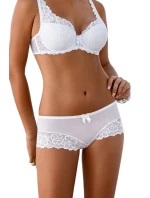 Dámské brazilky 053/54/2 Carmela white - MAT Dámské brazilky 053/54/2 Carmela white - MAT
