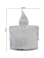 Dekorativní svíčka 3,6x5 cm zdobená LED diodami