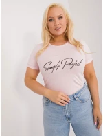 Tričko RV TS 9481.60 světle růžová Tričko RV TS 9481.60 světle růžová