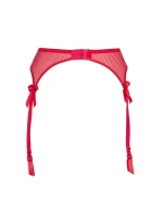 Podvazkový pás Plus Size V-8722 červená - Axami