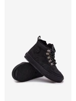 Dětské zateplené trekové boty Big Star – černé Dětské zateplené trekové boty Big Star – černé