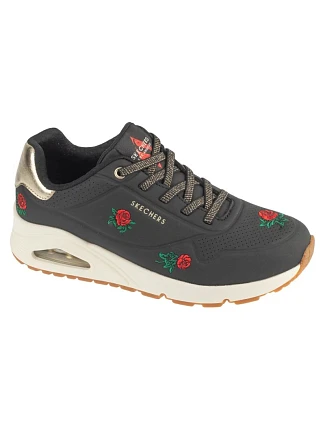 Skechers Uno – Champagne and Roses 177862-BKRD Černé 36