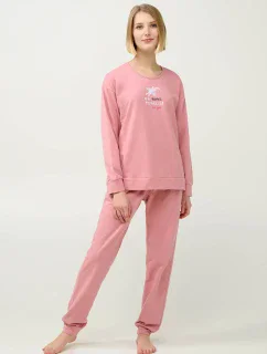 Vamp - Zimní dámské pyžamo s manžetami 21967 - Vamp