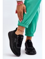 Dámská síťovaná sportovní obuv Memory Foam System Big Star LL274662 Černé