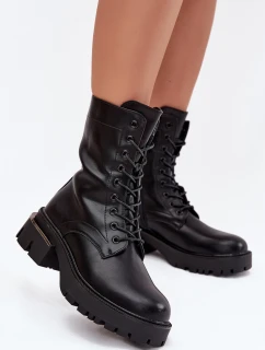 Dámské pracovní kotníky na klocku černé Alviora