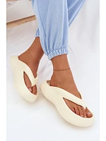 Dámské pěnové žabky světlá béžová Roux