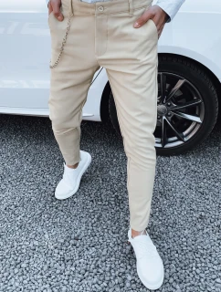 Pánské béžové kalhoty FashionStreet UX4379