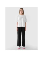 Dámské tričko oversize s potiskem 4F 4FRAW24TTSHF2582-10S
