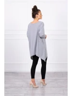 Oversize halenka šedá Oversize halenka šedá