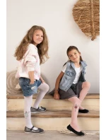 Dětské punčocháče z mikrovlákna s aplikací LINE DANCER DR2520