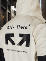 Pánská přechodná bunda s kapucí béžová FashionStreet TX5027