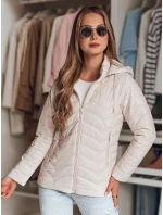 Dámská přechodná prošívaná bunda MODERIS béžová FashionStreet TY4867