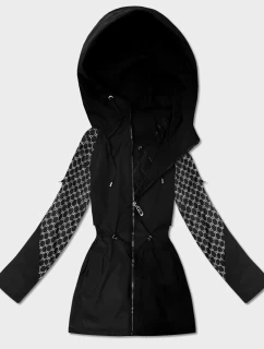 Damska kurtka z monogramem Goodlookin czarna (KK60412-1#)