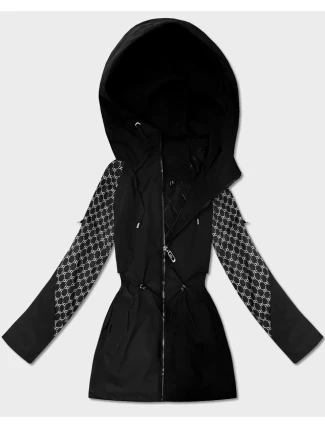 Damska kurtka z monogramem Goodlookin czarna (KK60412-1#)