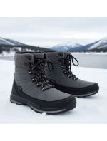 Zimní sněhové boty nepromokavé šedé DK